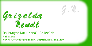 grizelda mendl business card